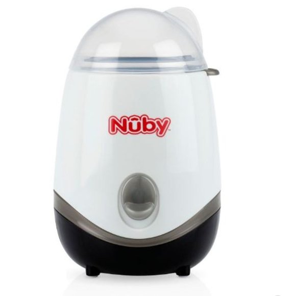 Nuby One-Touch 2-in-1 Electric Baby Bottle Warmer & Sterilizer Light Up Compact - Picture 1 of 11